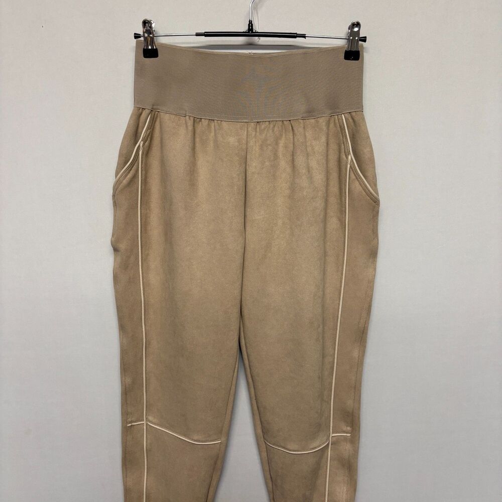 NWT Maniere De Voir Size 12 Faux Suede Contrast Piping Joggers Pants D132 -13 - Picture 13 of 16